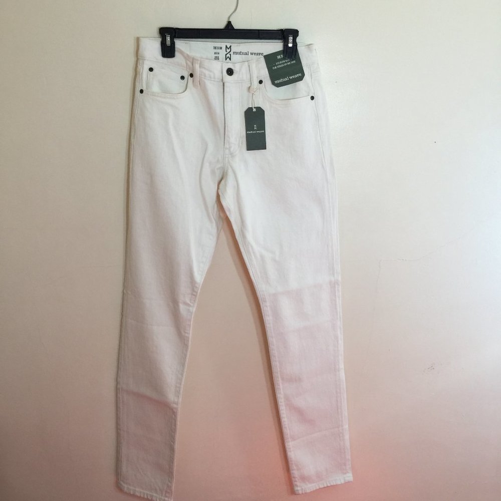 JCP The Slim Men's Jean Ecru 30 x 34 NWT